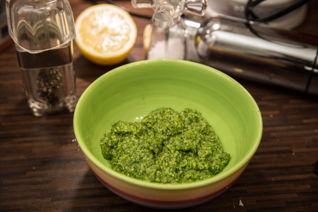 Wild garlic pesto