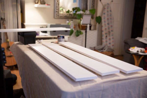 Facing planks primed